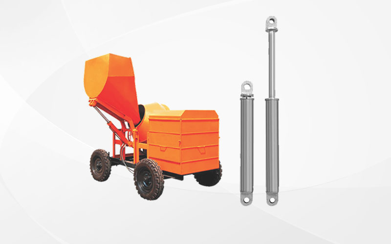 hydraulic cylinder for cement concrete mixture